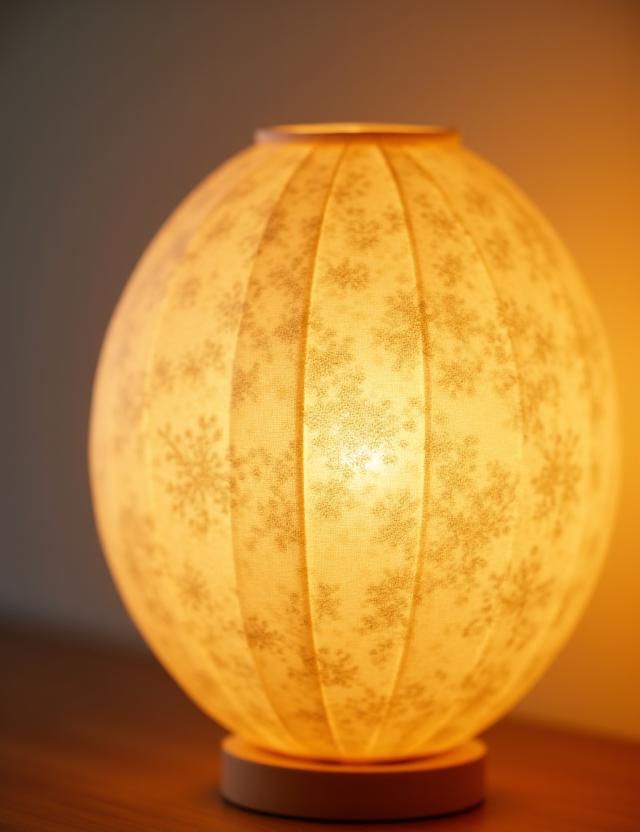 手漉き和紙を透過する暖色の光、伝統と革新を象徴